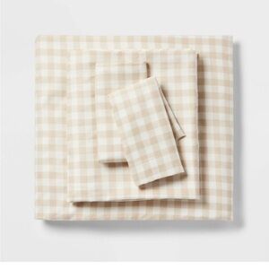 Target Gingham Queen Sheet Set